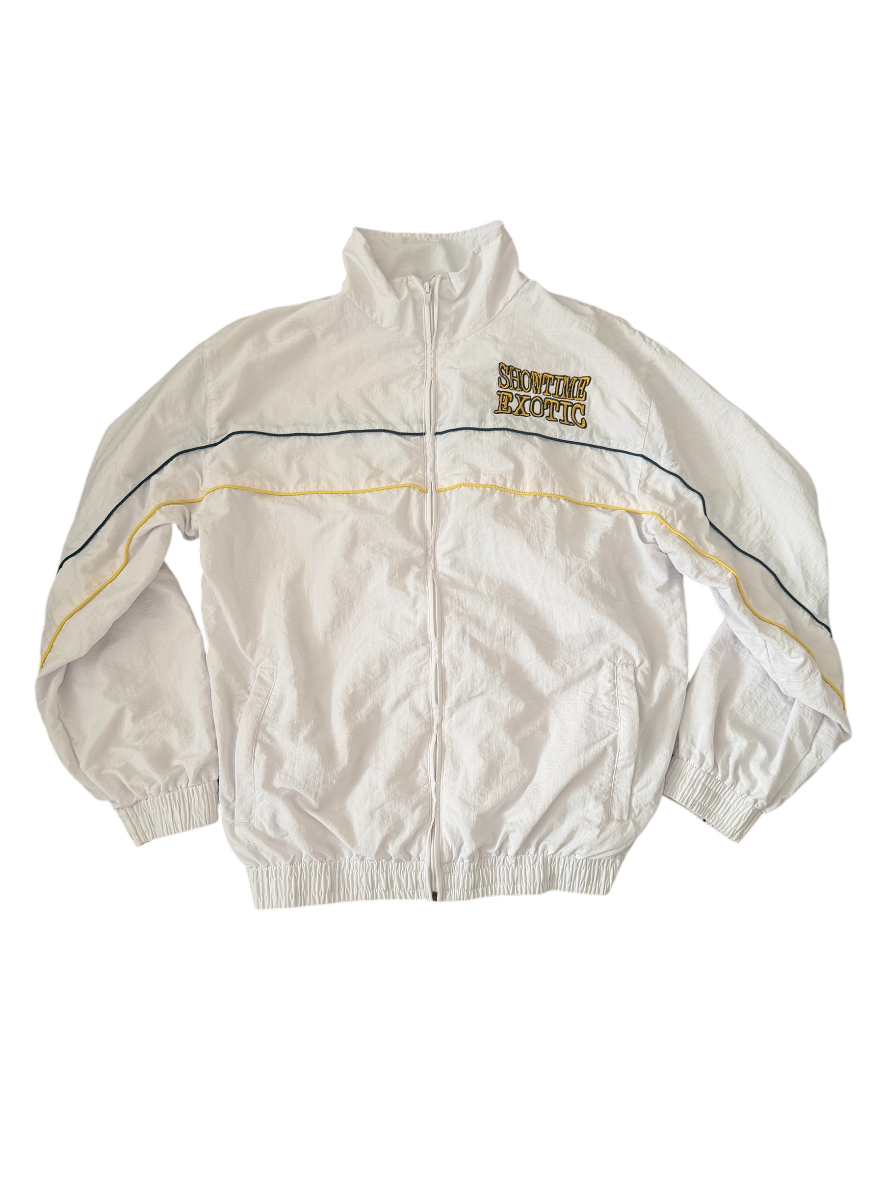 WHITE EXOTIC WINDBREAKER